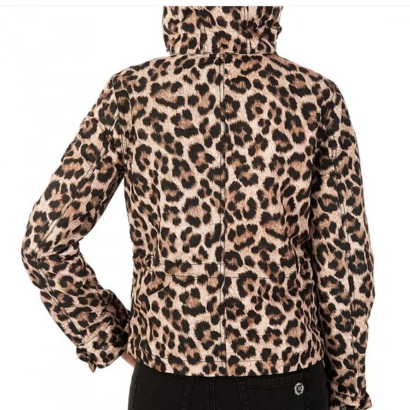 Michael Kors Leopard Print Hooded Jacket - Size XS - Picture 3 of 10